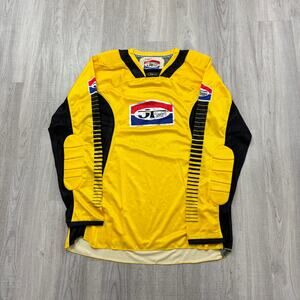 JT RACING Jersey Men's Extra Large XL Yellow Motocross Racing MX Retro y2k